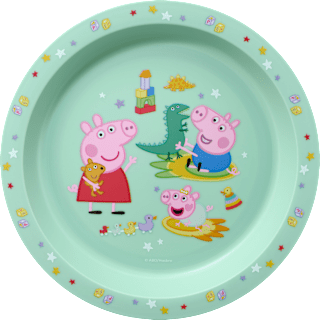 Teller grün, Peppa Pig babylove