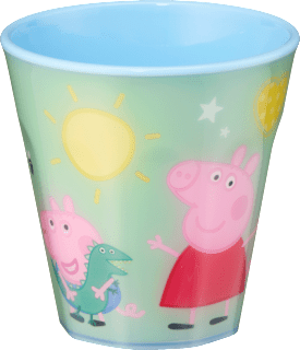 Trinkbecher 9-Kant grün, Peppa Pig babylove