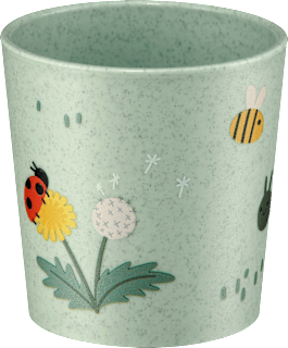 Trinkbecher grün, Gartentiere, ab 6. Monat babylove