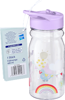 Trinkflasche flieder Peppa Pig, 480 ml  babylove