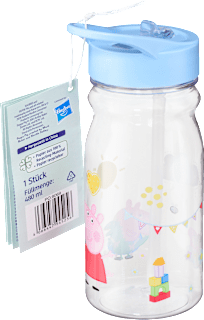 Trinkflasche hellblau, Peppa Pig, 480 ml  babylove