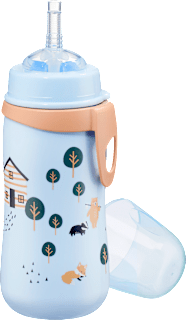 Trinkhalmflasche blau, 330 ml babylove
