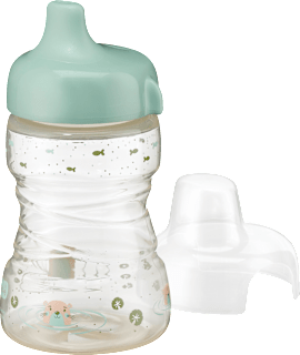 Trinklernflasche grün, ab 9. Monat, 260 ml babylove