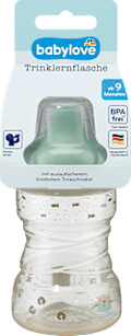 Trinklernflasche grün, ab 9. Monat, 260 ml babylove