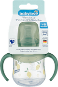 Trinklernflasche Weithals, grün, ab 6. Monat, 150 ml babylove