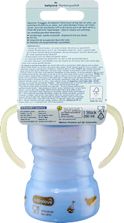 Trinklerntasse Tag & Nacht blau, ab 6. Monat, 260 ml babylove