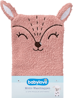 Waschlappen mit Motiv Reh babylove
