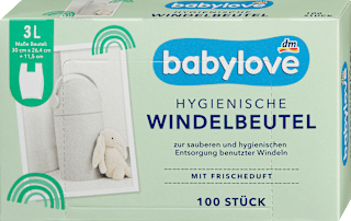 Windelbeutel mit Frischeduft babylove