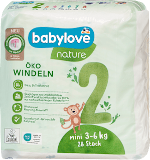 Windeln Gr. 2 Mini (3-6 kg) babylove