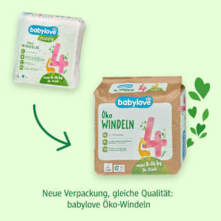 Windeln Öko Gr. 5 junior (10-16 kg) Monatspack babylove