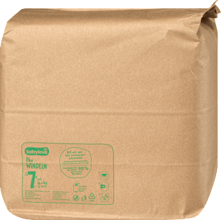 Windeln Öko Gr. 7 xxl (16+ kg), (4x24 St) Monatspack babylove