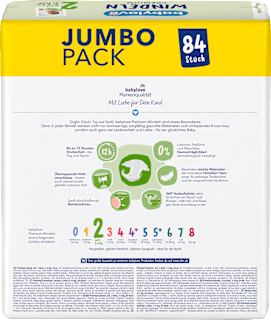 Windeln Premium Gr. 2 mini (3-6 kg), Jumbopack babylove