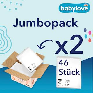 Windeln Premium Gr. 3 midi (4-9 kg), Jumbopack babylove