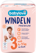 Windeln Premium Gr. 3 midi (4-9 kg)  babylove