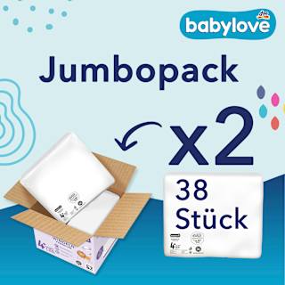 Windeln Premium Gr. 4+ maxiplus (9-15 kg) Jumbopack babylove