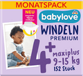 Windeln Premium Gr. 4+ maxiplus (9-15 kg), Monatspack babylove