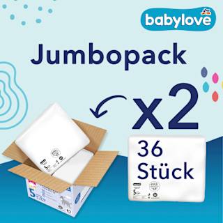 Windeln Premium Gr. 5 junior (10-16 kg), Jumbopack  babylove