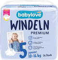 Windeln Premium Gr. 5 junior (10-16 kg)  babylove