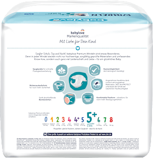 Windeln Premium Gr. 5+ juniorplus (11-18 kg) babylove