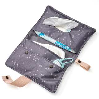 Windeltasche grau/beige babylove