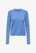 ONLY ONLLOYAL LS ONECK KNT NOOS - Jumper - ultramarine detail melange
