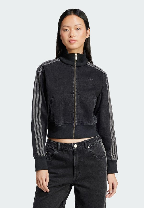 adidas Originals ADICOLOR DENIM TRACK - Denim jacket - true black denim