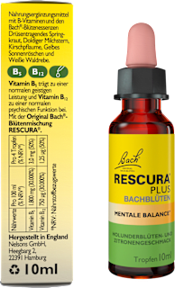 Bachblüten Mentale Balance Tropfen Bach RESCURA