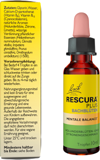 Bachblüten Mentale Balance Tropfen Bach RESCURA