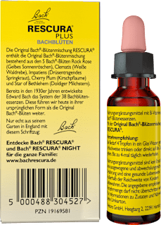 Bachblüten Mentale Balance Tropfen Bach RESCURA
