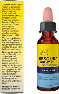 Bachblüten Nachtruhe Tropfen Bach RESCURA