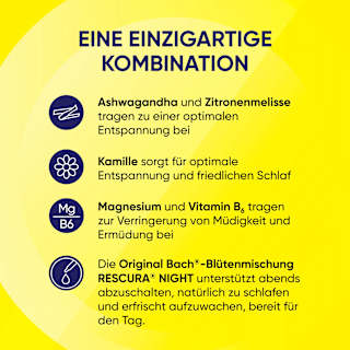 Bachblüten Ruhige Nächte Kapseln Bach RESCURA