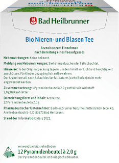 Arzneitee, Nieren- & Blasentee (12 Beutel) Bad Heilbrunner