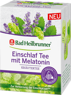 Kräutertee "Einschlaftee mit Melatonin" (12 Beutel) Bad Heilbrunner