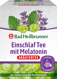 Kräutertee "Einschlaftee mit Melatonin" (12 Beutel) Bad Heilbrunner