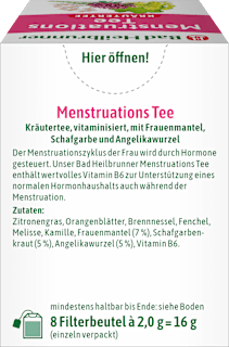 Kräutertee "Menstruations Tee" (8 Beutel) Bad Heilbrunner