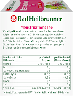Kräutertee "Menstruations Tee" (8 Beutel) Bad Heilbrunner