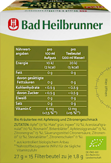 Kräutertee, Stoffwechsel Talent (15 Beutel) Bad Heilbrunner