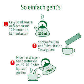 Teegetränk, Schlaf-Komplex mit 2-Phasen Melatonin (10 Sticks) Bad Heilbrunner