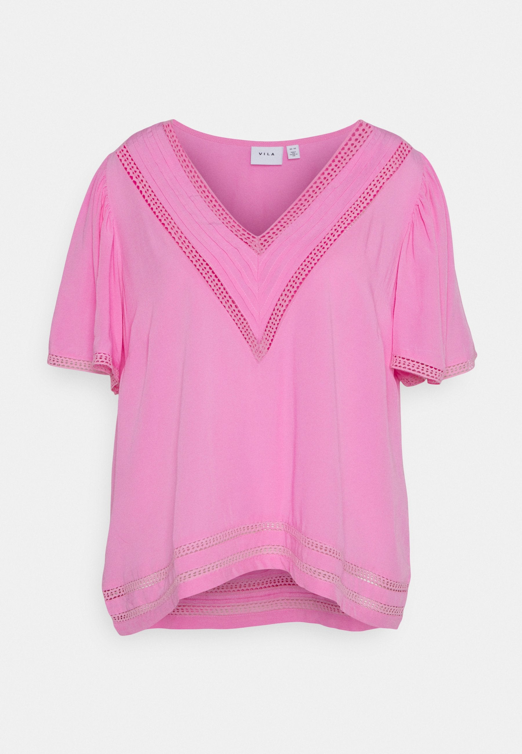 EVOKED VILA VIVISIA V NECK 2/4 SLEEVE