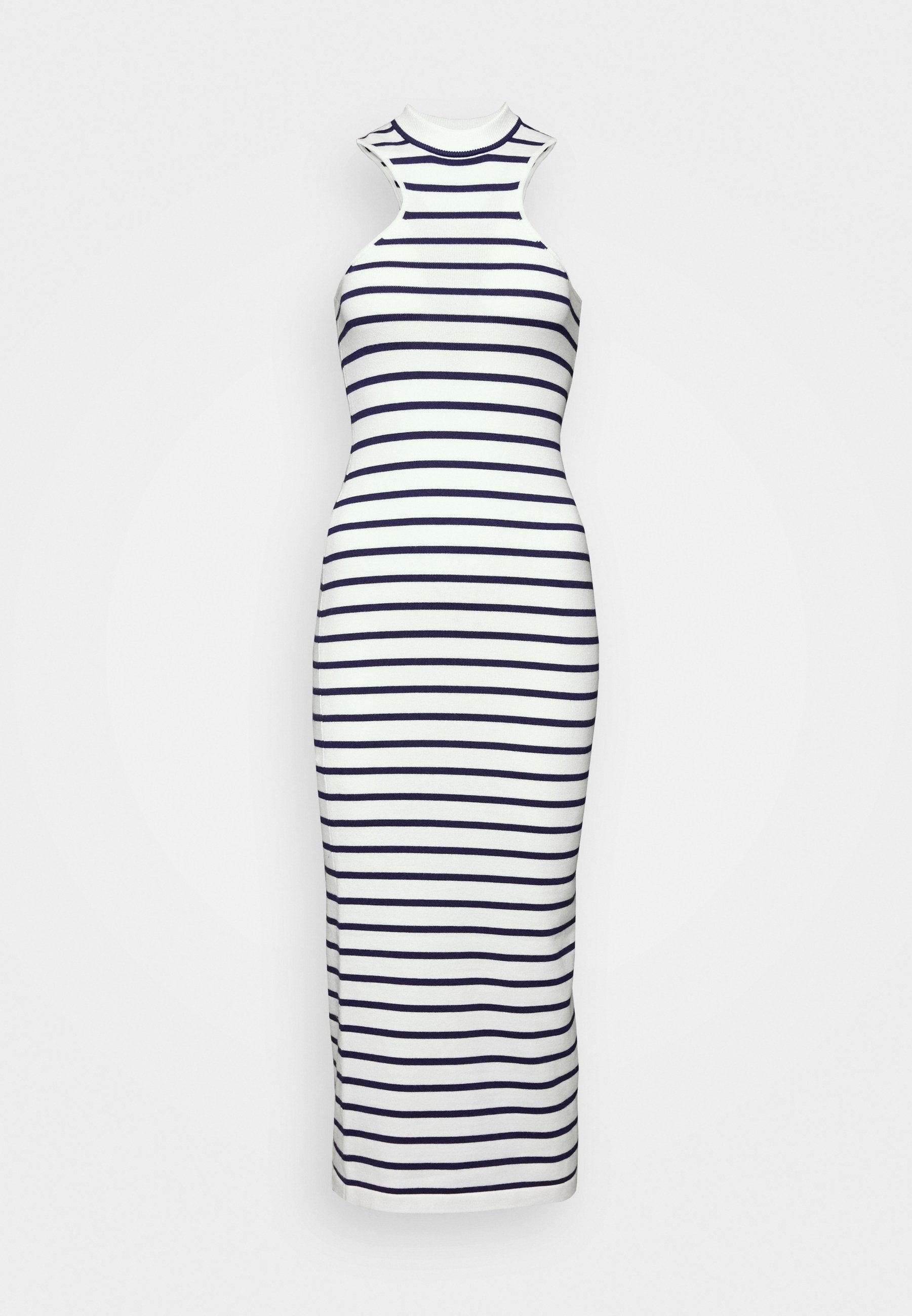 Musier DRESS BULLE  WITH AMERICAN ARMHOLES HIGH NECK