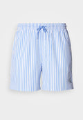 Calvin Klein Swimwear MEDIUM DRAWSTRING WAISTBAND - GRAPHIC MONOGRAM  - Swimming shorts - penny/blue descent