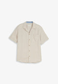 TOM TAILOR Shirt - cashew beige stripe