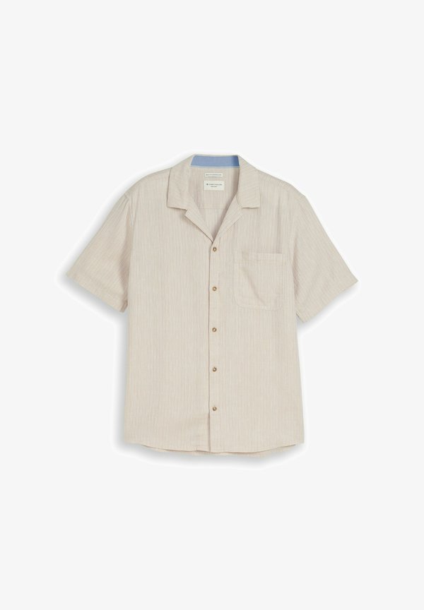 TOM TAILOR Shirt - cashew beige stripe