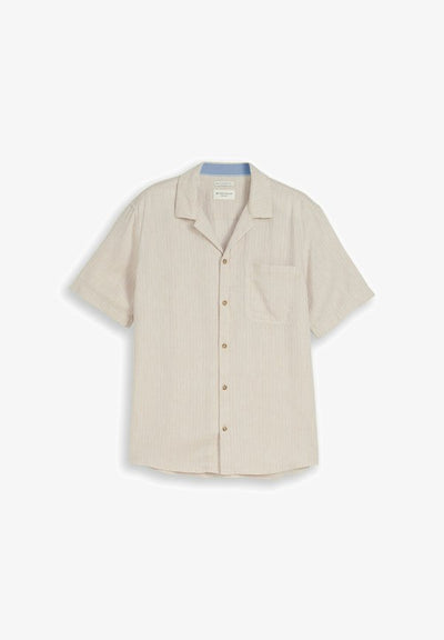 TOM TAILOR Shirt - cashew beige stripe