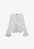 Vero Moda BLOUSE VMWILLOW TOP - Blouse - snow white