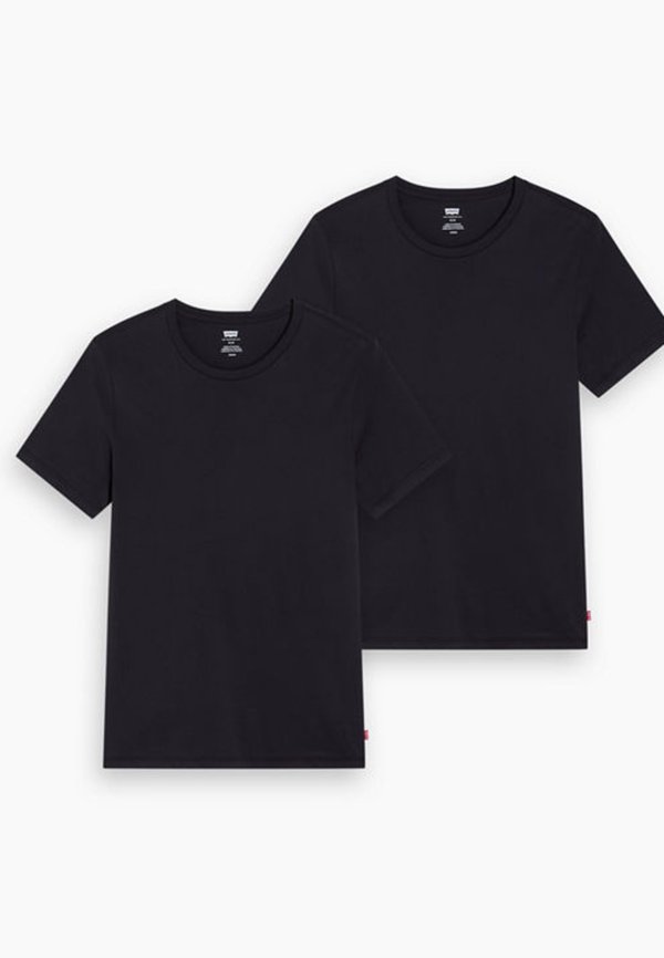 Levi's® CREW NECK 2 PACK - Basic T-shirt - black