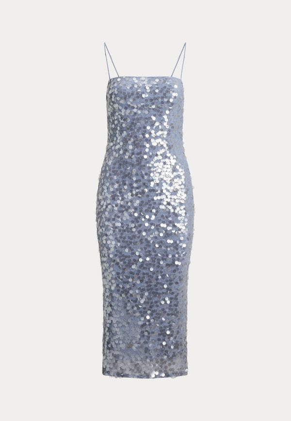 Lauren Ralph Lauren SEQUINED TULLE MIDI COCKTAIL DRESS