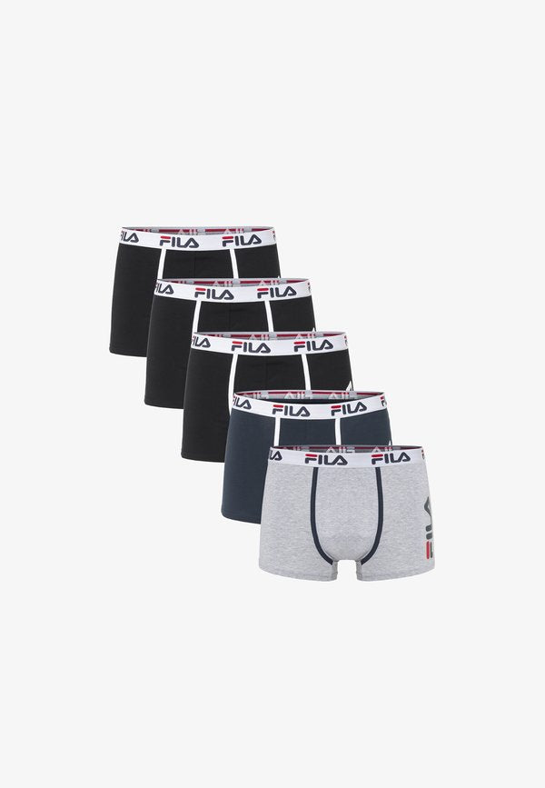 Fila BOXER 5 PACK - Trunks - light grey black blue