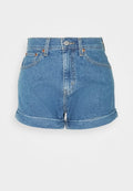 Levi's® MOM A LINE SHORT II - Denim shorts - light blue denim