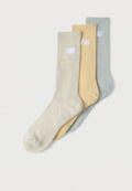 New Balance EVERYDAY SEASONAL CREW UNISEX 3 PACK - Socks - beige/off-white